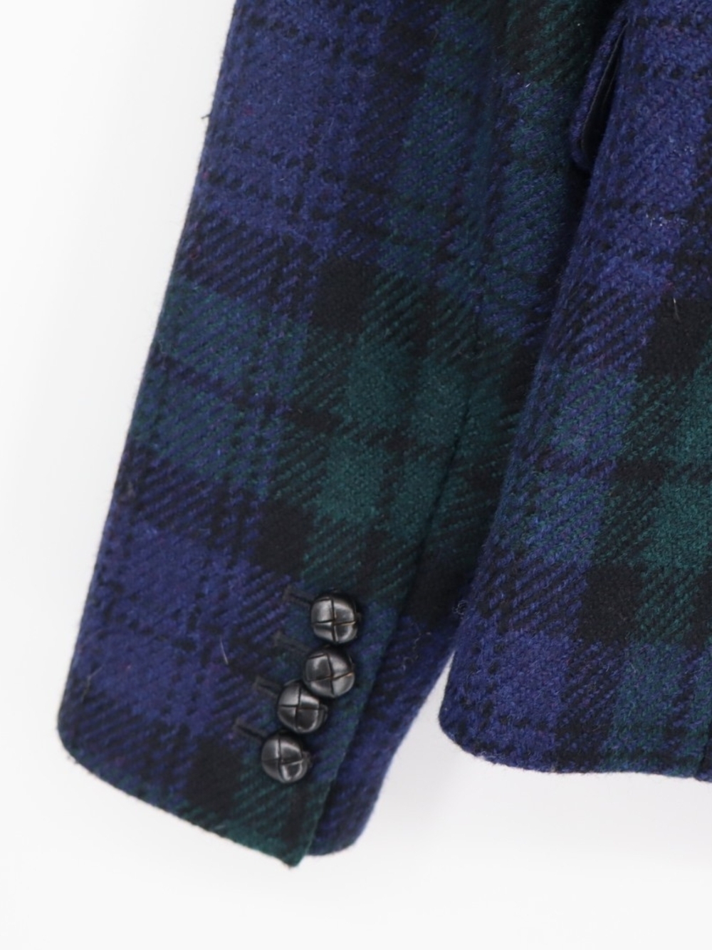 J.Crew Schoolboy Blazer Women’s 8 Black Watch Plaid 100% Wool Tartan Preppy - Picture 15 of 16